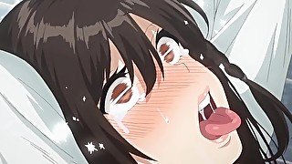 Girl with Ahegao Face Loves to do Netorare in Public Bathroom  Anime Hentai 1080p