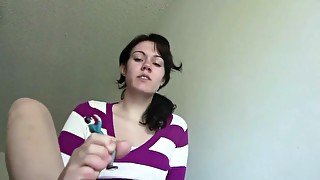 Psycho giantess bitch torturing little men