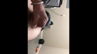 White Big Dick Jerking Off and Cum