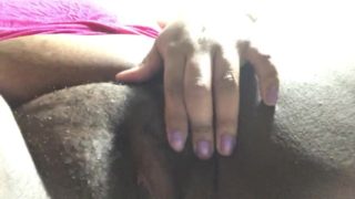 Phat ebony pussy ft purple nail polish 