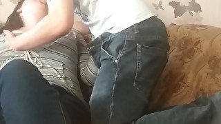 Came to Russia and fuck hard in our friend`s house