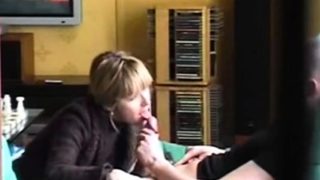 Amateur blonde milf blowjob