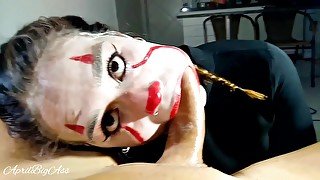 Halloween Cosplay It Deep Throat Real And Cum Swallow!!!! -aprilbigass