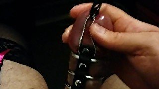 Teasing My Caged Plugged Cock Until It Erupts With Cum