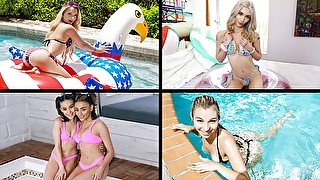 Bikinis and Cute Butts Compilation feat. Vanessa Moon, Alice Marie, Emma Rosie & Riley Star