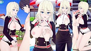 【コイカツ！ サンシャイン エクステンション】新性格「高潔」な金髪爆乳美女3DCG巨乳アニメ動画[Hentai Game Koikatsu! Sunshine Extension(Anime 3DCG