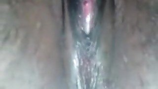 Rubbing my wet pretty pussy after bd nutted in me bbc monynthamiddle