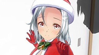 3D HENTAI Girl Fucks And Cums Twice The Night Before Christmas