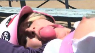 Hot Softball Player Kati Gets Fucked Wild in the Open