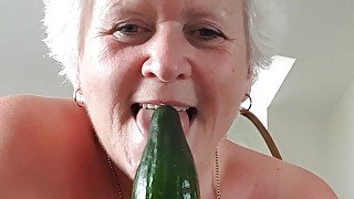 Going crazy with a cucumber this afternoon