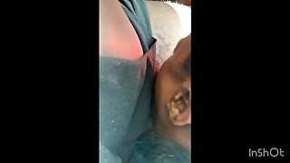 Throat Chronicles from a married slut (aka slim ebony girl eats bbc and swallows)