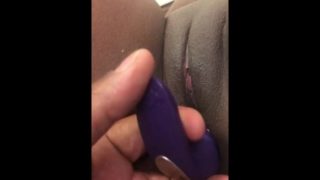 Trying new sex toy with the babysitter