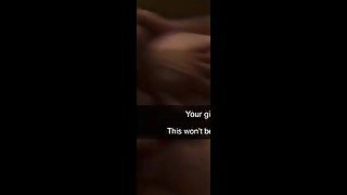 Cheating girlfriend sends boyfriend video