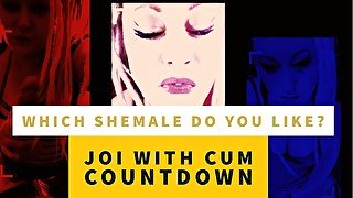 3 way Shemale JOI with Metronome and cum countdown for straight dudes