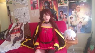 Megumin Cosplay Striptease 