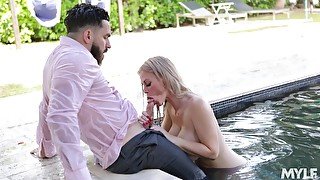 Bearded dude is treated right with gorgeous busty sexpot Casca Akashova