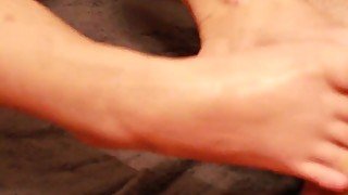 Foot job with cumshot!