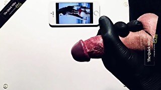 Extreme Premature Ejaculation #3 - Loser is leaking cum after 1 painful stroke without lube 60fps