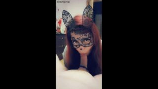 Snapchat POV blowjob - KiraMarvel makes bj to the camera with sweet filter