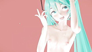 Hatsune Miku Strip Dance Hentai Addiction Song MMD 3D - Akino Wistaria - Blue Hair Color Edit Smixix