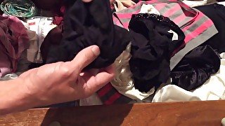 Prequel to jerking in Step mother in law panty drawer