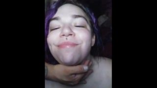 Facefucking Bbw Goth Slave After Golden Shower