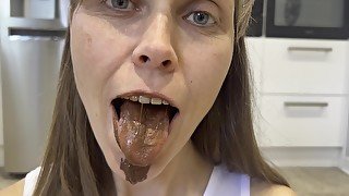 Chocolate Eating, Chocolate Spit and Chocolate Saliva