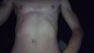 Hot muscle twink rubbing cock early in the morning big dick