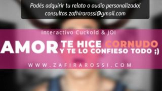 HISTORIA INTERACTIVA "AMOR, TE HICE CORNUDO Y TE LO CUENTO TODO" RELATO CUCKOLD | ASMR VOICE LATINA