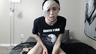 Skinny emo femboy solo