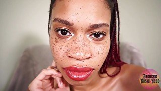 Goddess Rosie Reed Face Fetish Freckles Ebony Goddess Worship Stroke To Beauty 3