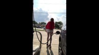 CD Gurl at the Gas Station