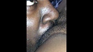 Ebony Clit Sucking Leads To Squirting