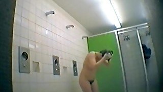 Spying Step moms With Hairy Twats In Shower Room