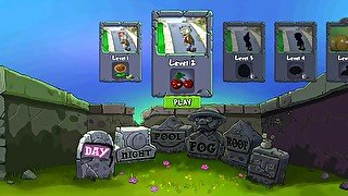 I fuck zombies in plants vs zombies. First part