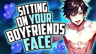 Sitting your HOLE on your boyfriend's face until he MOANS [ASMR] Deep voice