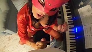 Adventures of MilfyCalla ep 96 First piano lesson