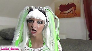 Cyber Goth Bitch's 100 Euro Fuck