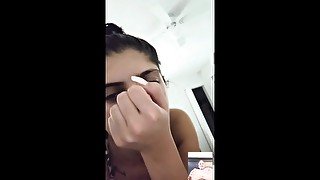 Me and my girlfriend masturbating on video together