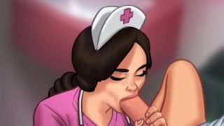 SummertimeSaga PERVERT NURSE BLOWJOB (asmr) - PART 127