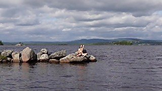 Stones in water