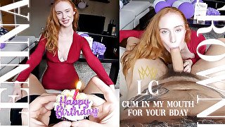 Cum in My Mouth for Your Bday