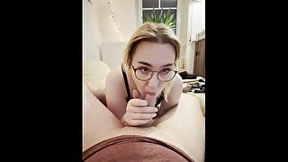 Cute Nerdy Teen Loves Sucking My Dick Pt.2