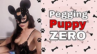 Femdom Pegging Slave with Huge Fantasy Horse Dildo POV FLR Puppy Play