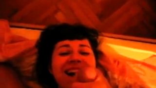 Really good homemade vid with a costumed kinky brunette