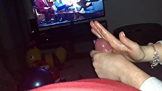 Silky rose soft palm handjob 2 cum shots