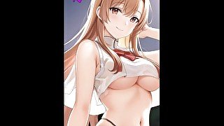 Asuna SAO - Asuna sensual moment - PMV Hentai