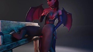 Succubus sucks him dry