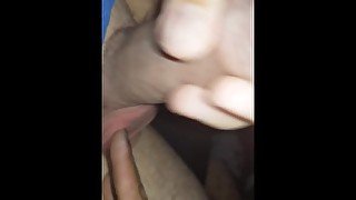 18 years old Gypsy girl beats my balls in the car [ballbusting]