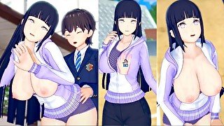 【エロゲーコイカツ！】Naruto(ナルト疾風伝) 日向ヒナタ3DCG巨乳アニメ動画[Hentai Game Koikatsu! Hinata Hyuga(Anime 3DCG Video)]